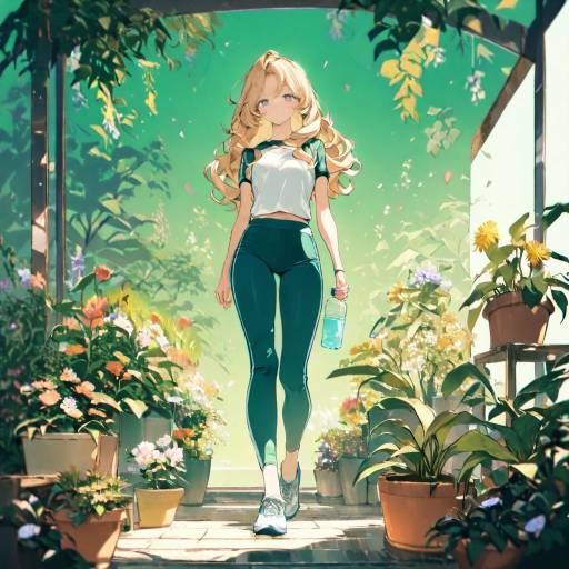 Confident Young Woman in Nature's Embrace Confident Young Woman in Nature's Embrace
