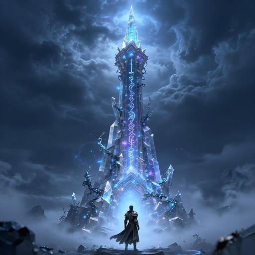 Mystical Crystalline Fantasy Spire