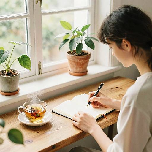 Morning Journaling with Herbal Tea