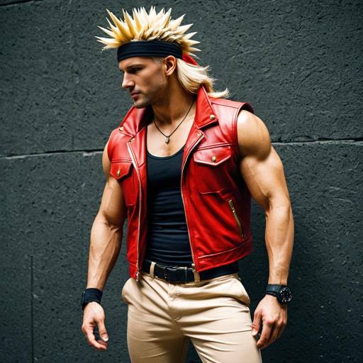 Male Cosplayer in Marco Rossi Metal Slug Costume