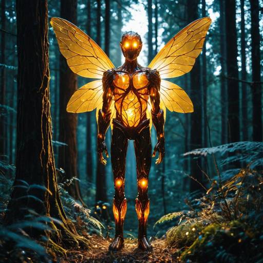 Amber Fairy Man in Enchanted Forest Amber Fairy Man in Enchanted Forest