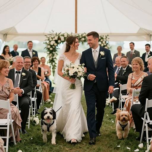 Wedding Celebration with Canine Companions