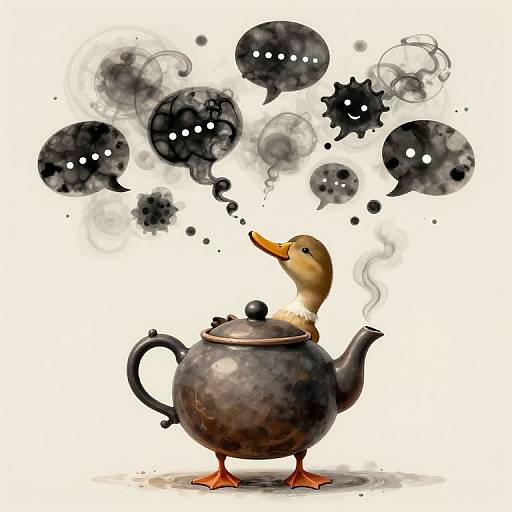 Philosopher Duck's Surreal Wisdom Dance