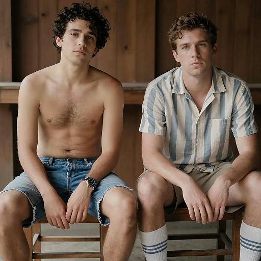 Contrasting Personalities in a Rustic Setting