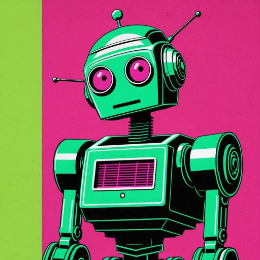 Retro Futurism Robot Art Print