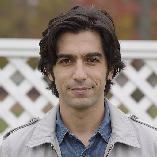 Portrait of a Smiling Man in Autumn