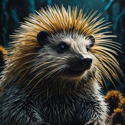 Photorealistic Surreal Porcupine Muppet
