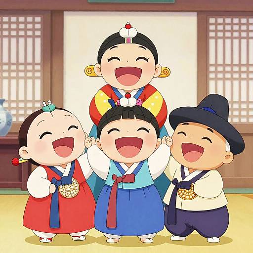 Animated Korean Tickle Playfulness