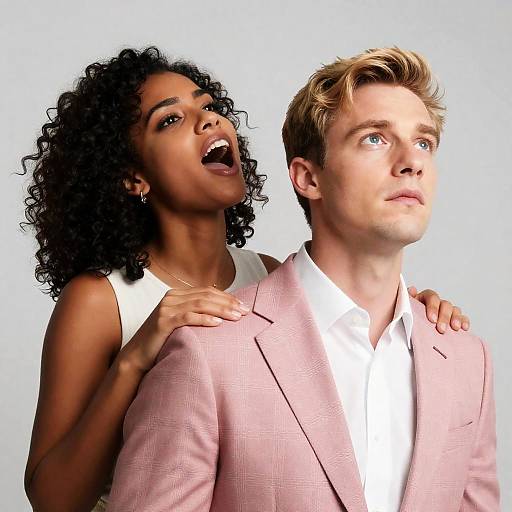 Vivid Portrait of a Stylish Couple