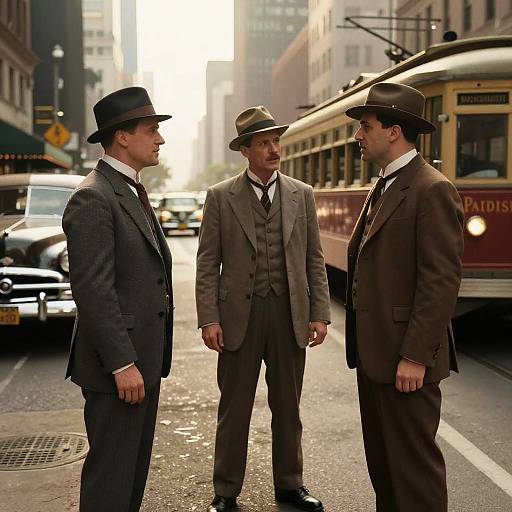 1920s NYC Gangster Street Confrontation