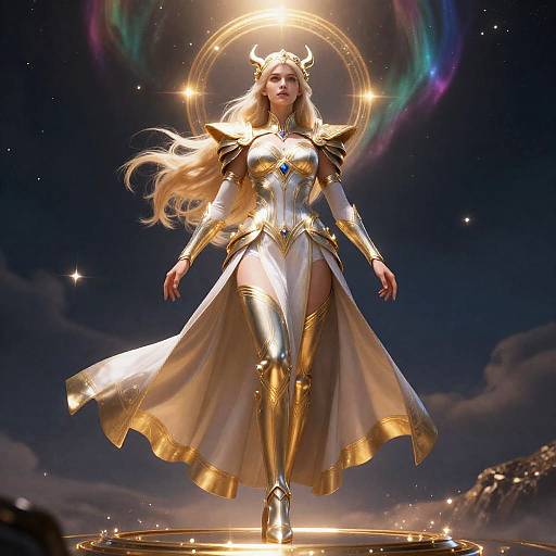 Celestial Valkyrie Heroic Full-Body Close-Up