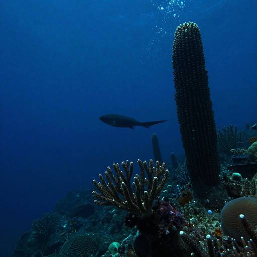 Tranquil Deep Ocean Trench Scene