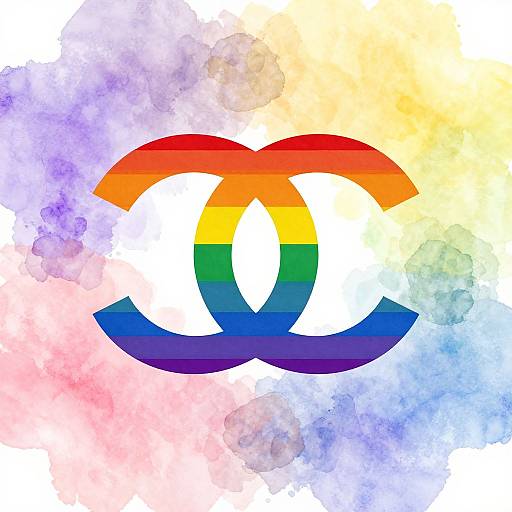 Chanel Pride Rainbow Logo Artwork