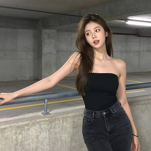 Casual Urban Vibes: Young Woman Portrait