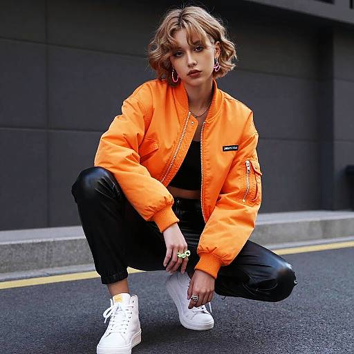 Non-Binary Neon Street Fashion Editorial
