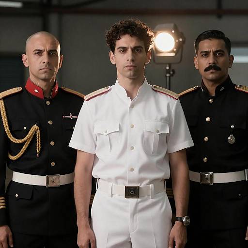 Military Portrait of Three Distinguished Men