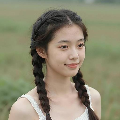 Serene Outdoor Portrait of a Woman