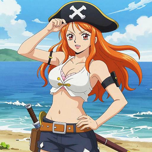 Confident Timeskip Nami Captain
