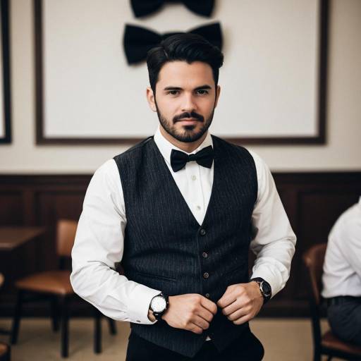 Man in Formal Birthday Outfit with Bowtie