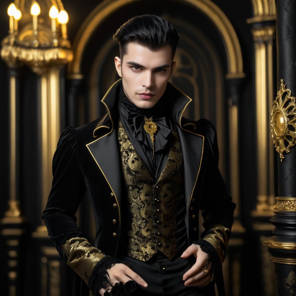 Sophisticated Vampire in Victorian Elegance