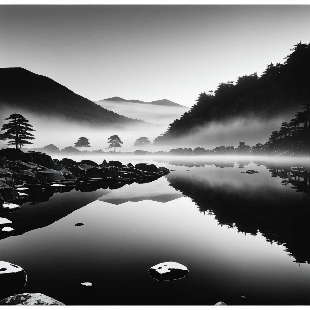 Ethereal Rocky Highlands at Dawn