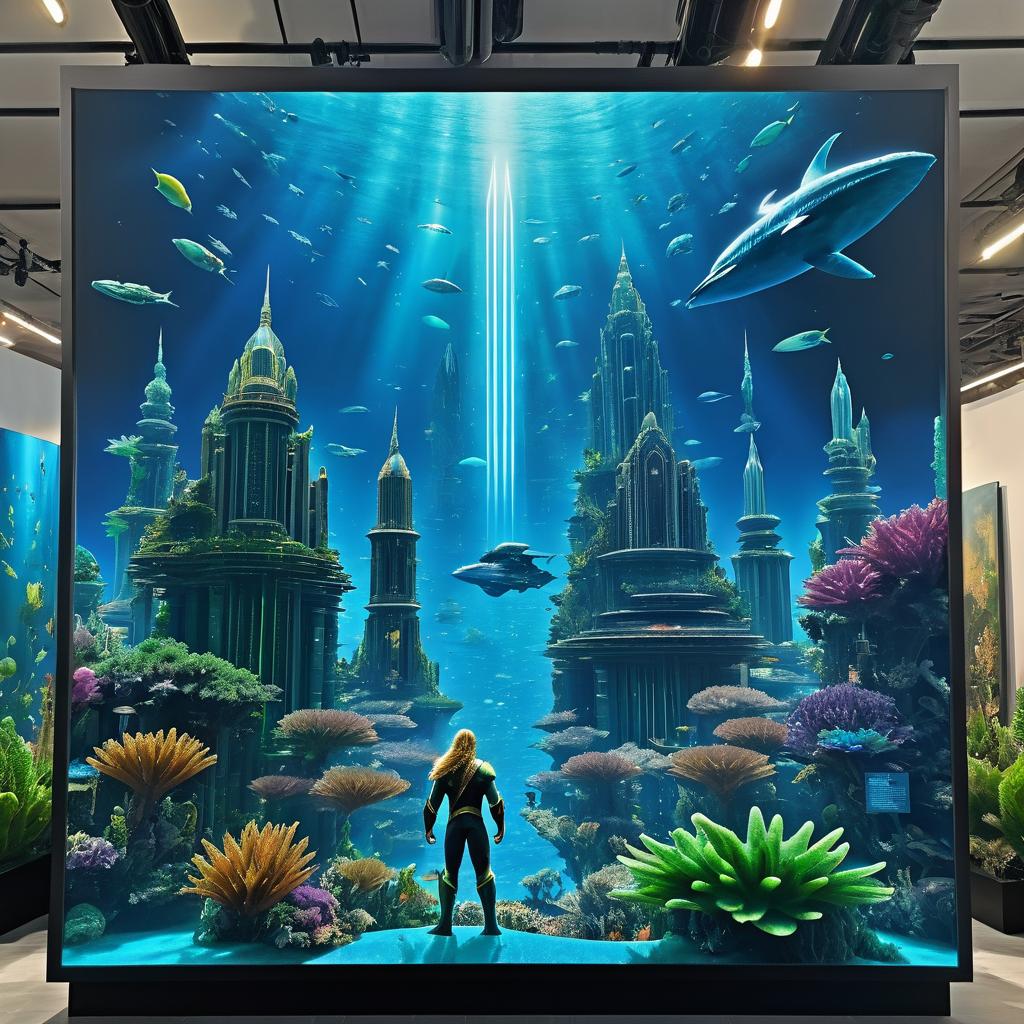 Epic Aquaman Underwater City Poster