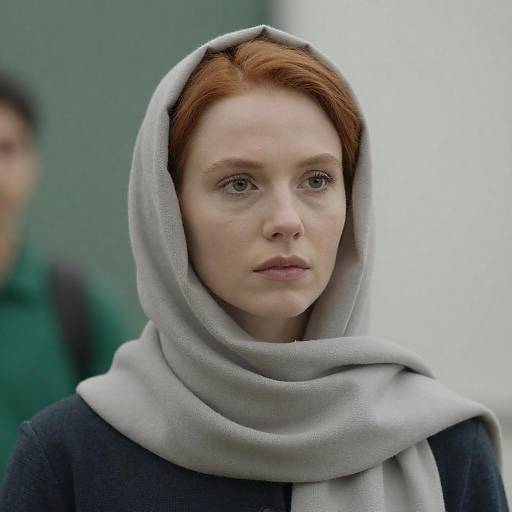 Serious Red-Haired Woman Portrait