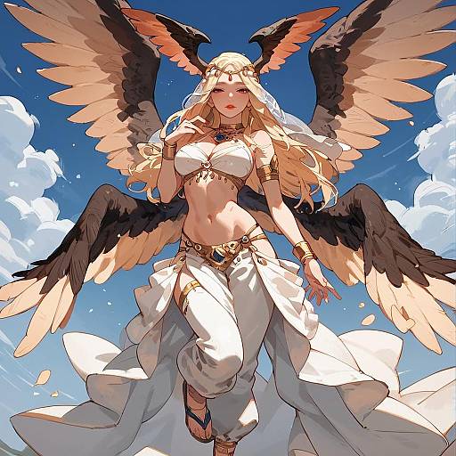 Explicit Winged Harem Dancer Screencap