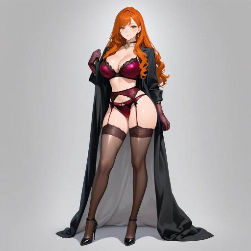 Luxurious Avant-Garde Woman in Satin Luxurious Avant-Garde Woman in Satin