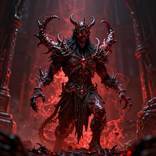 Cinematic Lich King in Mystical City