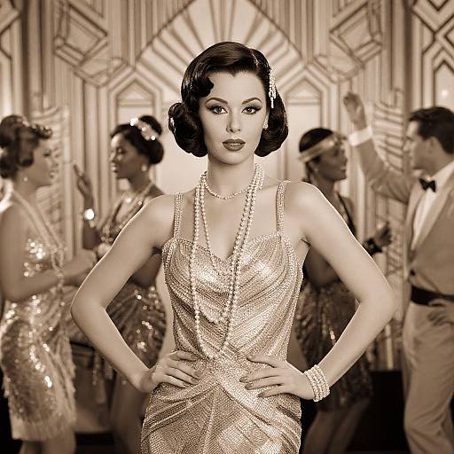 1920s Glamorous Barbie Flapper Style