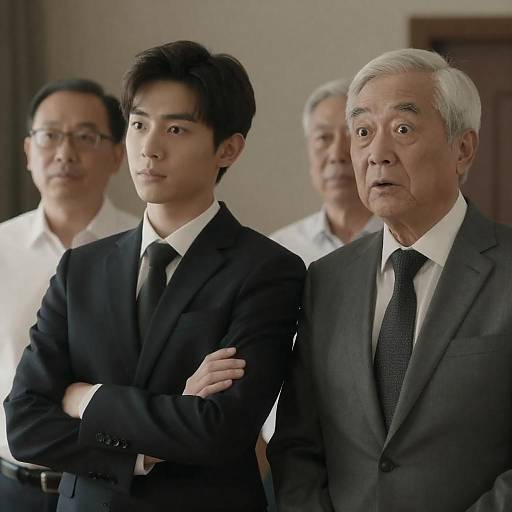 Formal Portrait of Two Men in Suits