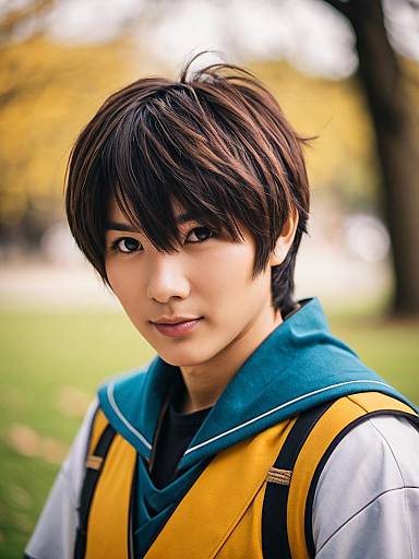 Lifestyle costume photo of Ashitaka. Cosplay clothes