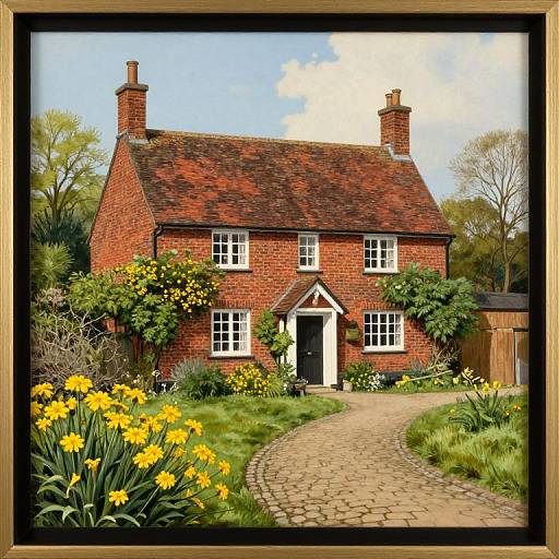 Vintage Brick Cottage in Serene Countryside