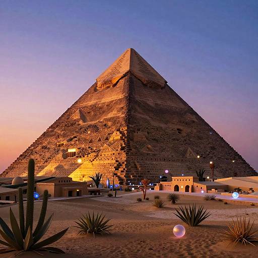 Twilight Pyramid with Mystical Glow