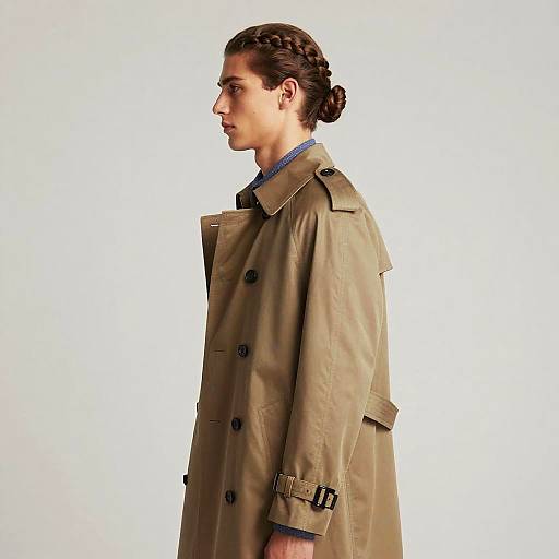 Braided Bun Male Model Fashion