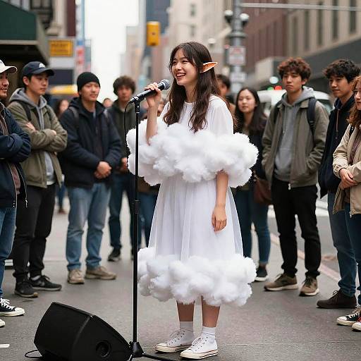 Cloud Elf Queen's Street Performance in NYC