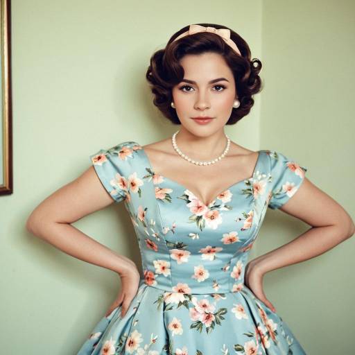 Elegant 1950s Teresa Campos Cosplay Costume