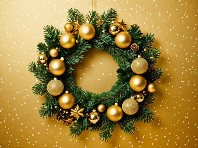 Elegant Gold Christmas Wallpaper Design