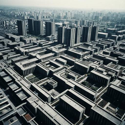 Monolithic Brutalist Urban Landscape