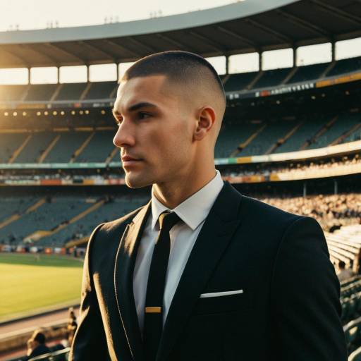 Dapper Male Model with Buzz Cut