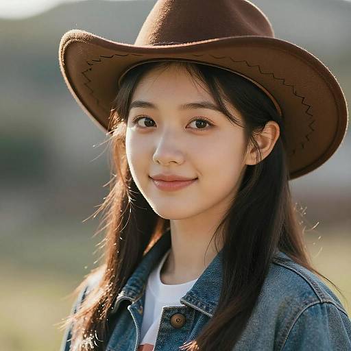 Photorealistic K-Pop Idol Cowboyshot Portrait