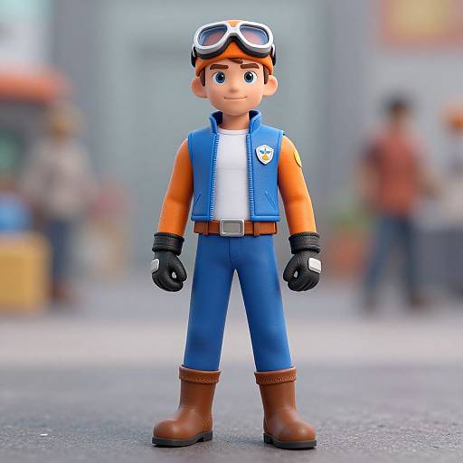 Octonauts-Inspired Male Costume Portrait