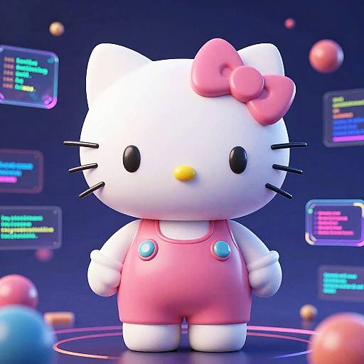 Hello Kitty Cyber AI Digital Avatar