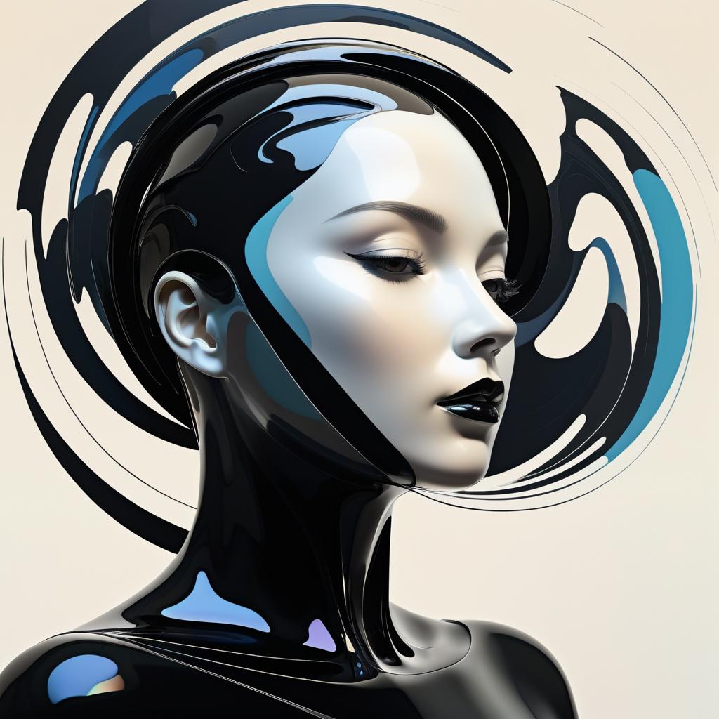 Epic Abstract Female Silhouette Art