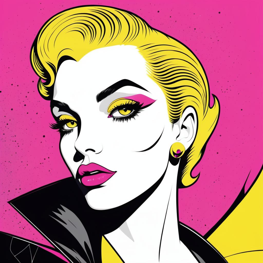 Vibrant Vintage Vampire Comic Illustration