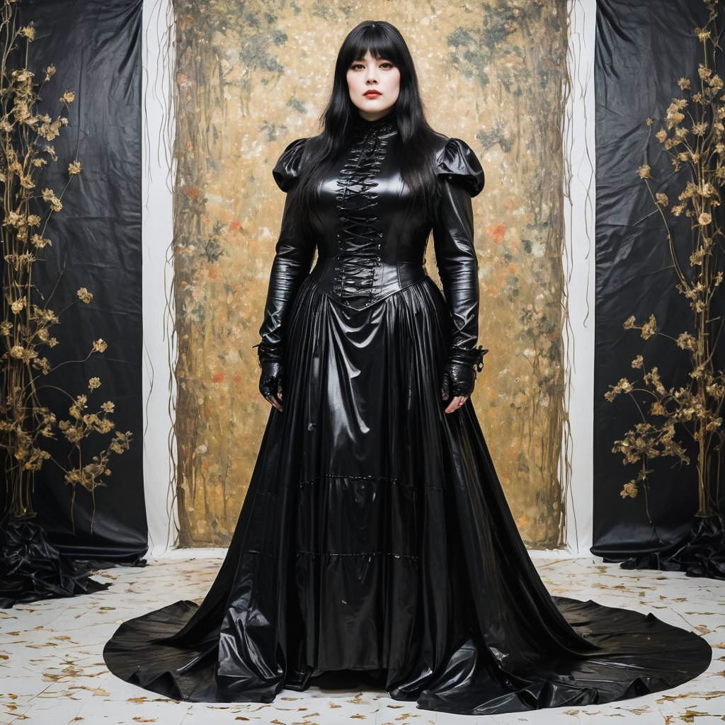 Gothic Impressionism with Plus-Size Elegance