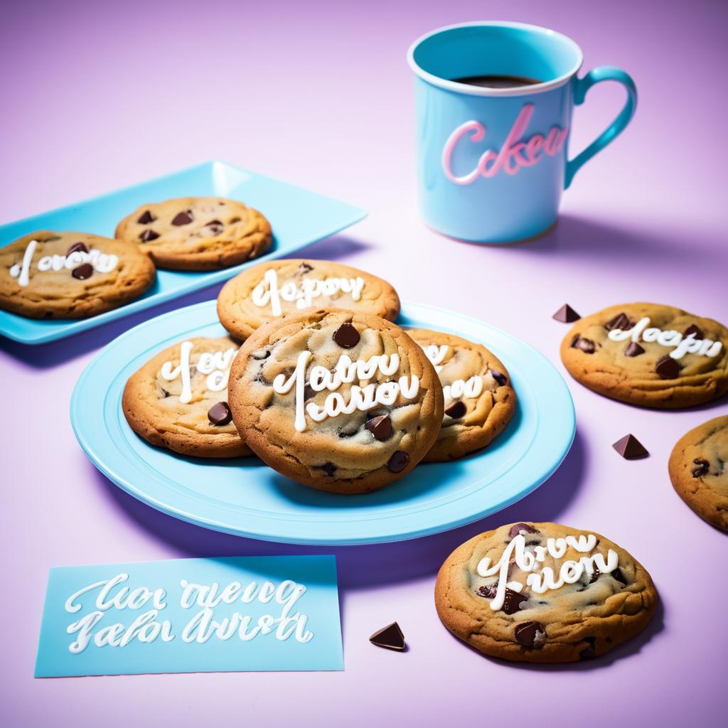 Gourmet Chocolate Chip Cookies Photography