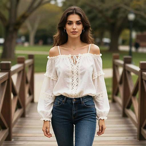 Bohemian Chic Pear-Shaped Woman Portrait