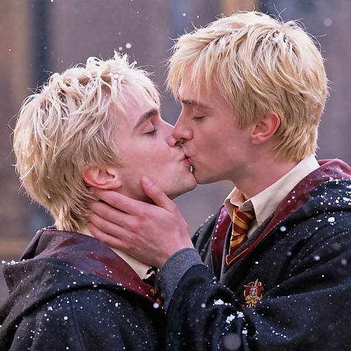 Draco Malfoy Winter Kiss Scene
